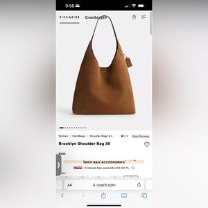 Coach Brooklyn 39 in Cedar Suede